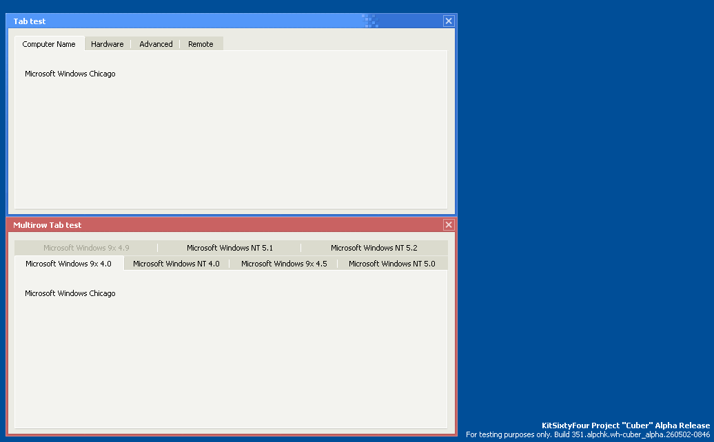 Tab demos with watermark