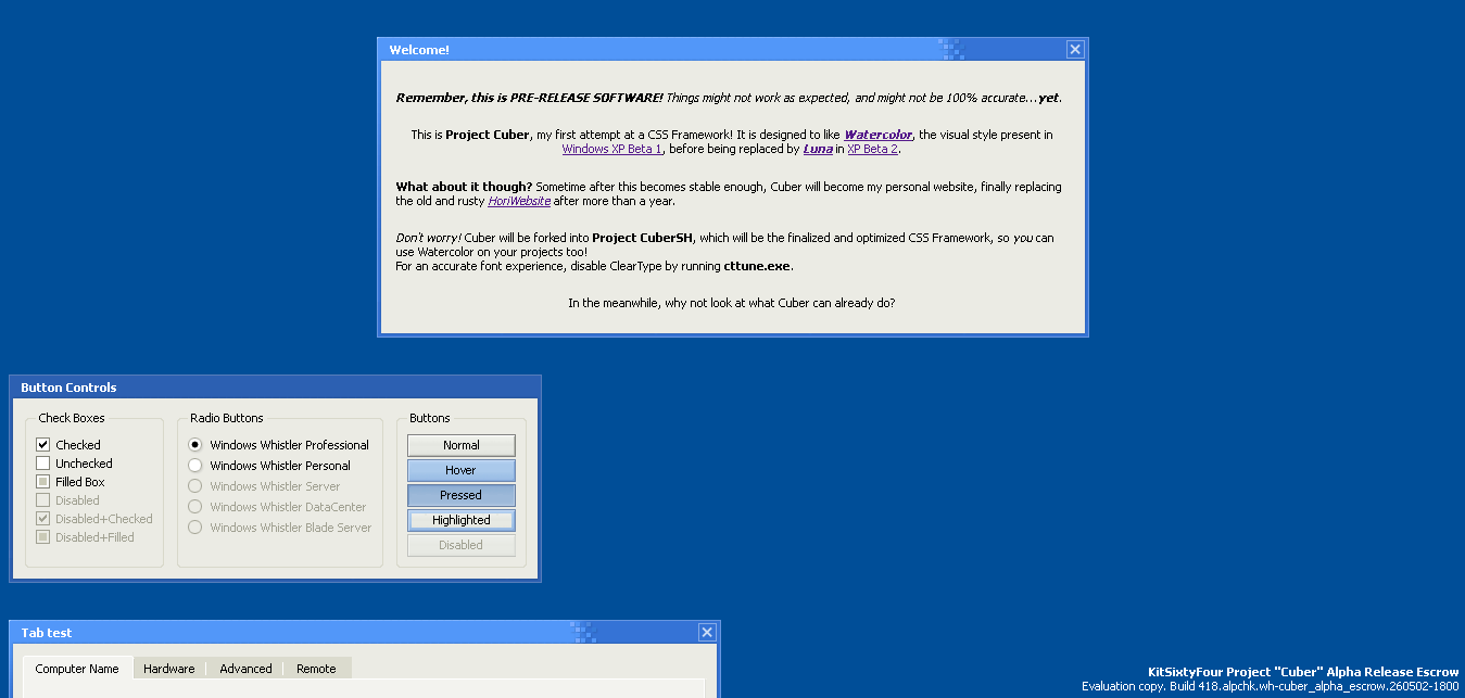 The Demo page