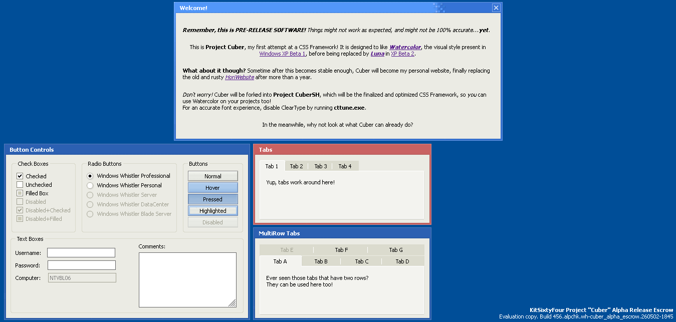 The Demo page