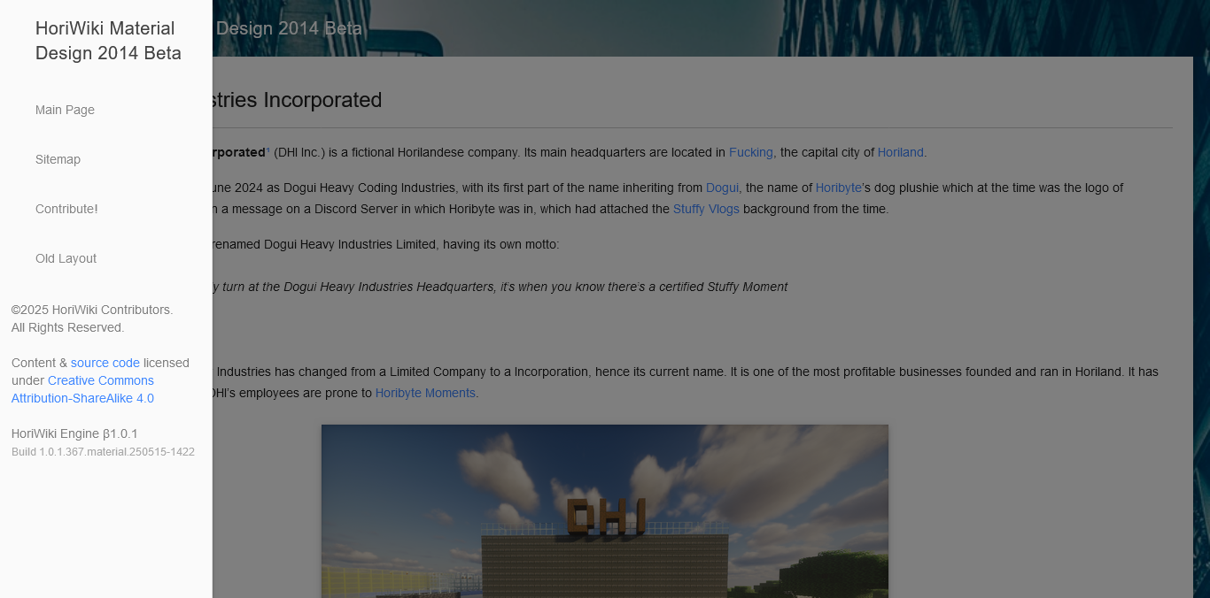 Article view with drawer open