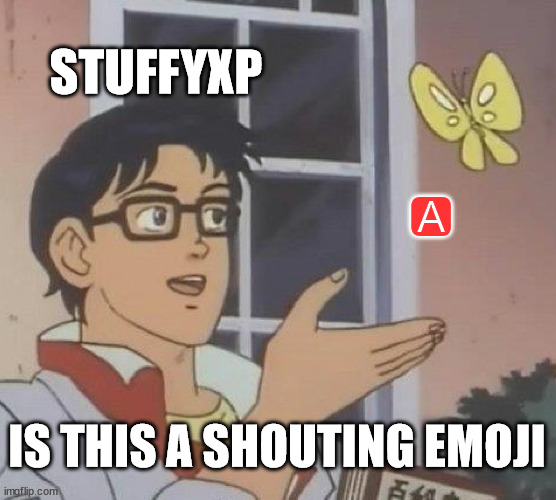 A meme made by Nekori about their original conception of the emoji