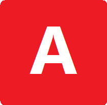 An A made by Nekori to mock Meta/Facebook's own A emoji design