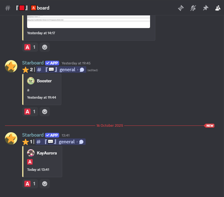 The A Board in NekoCafe. 16 October 2025