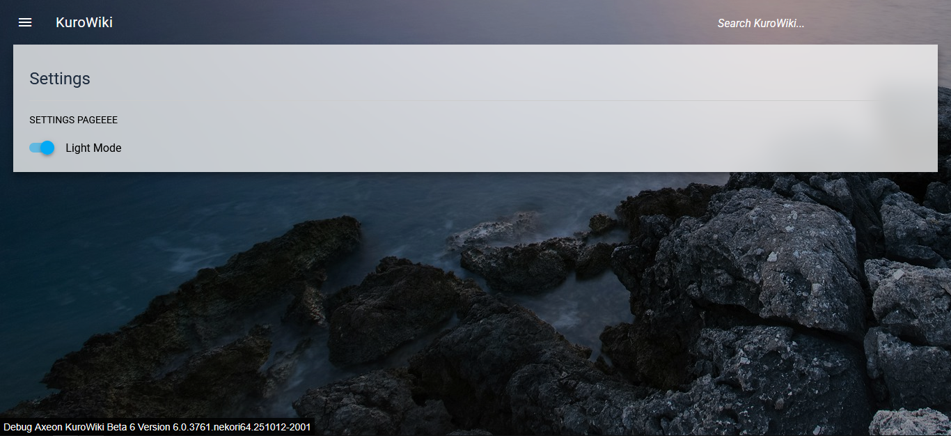 Ditto, light mode enabled