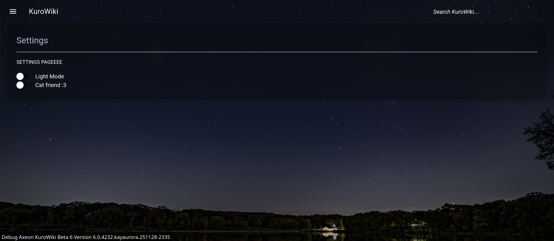 Ditto, Oneko disabled