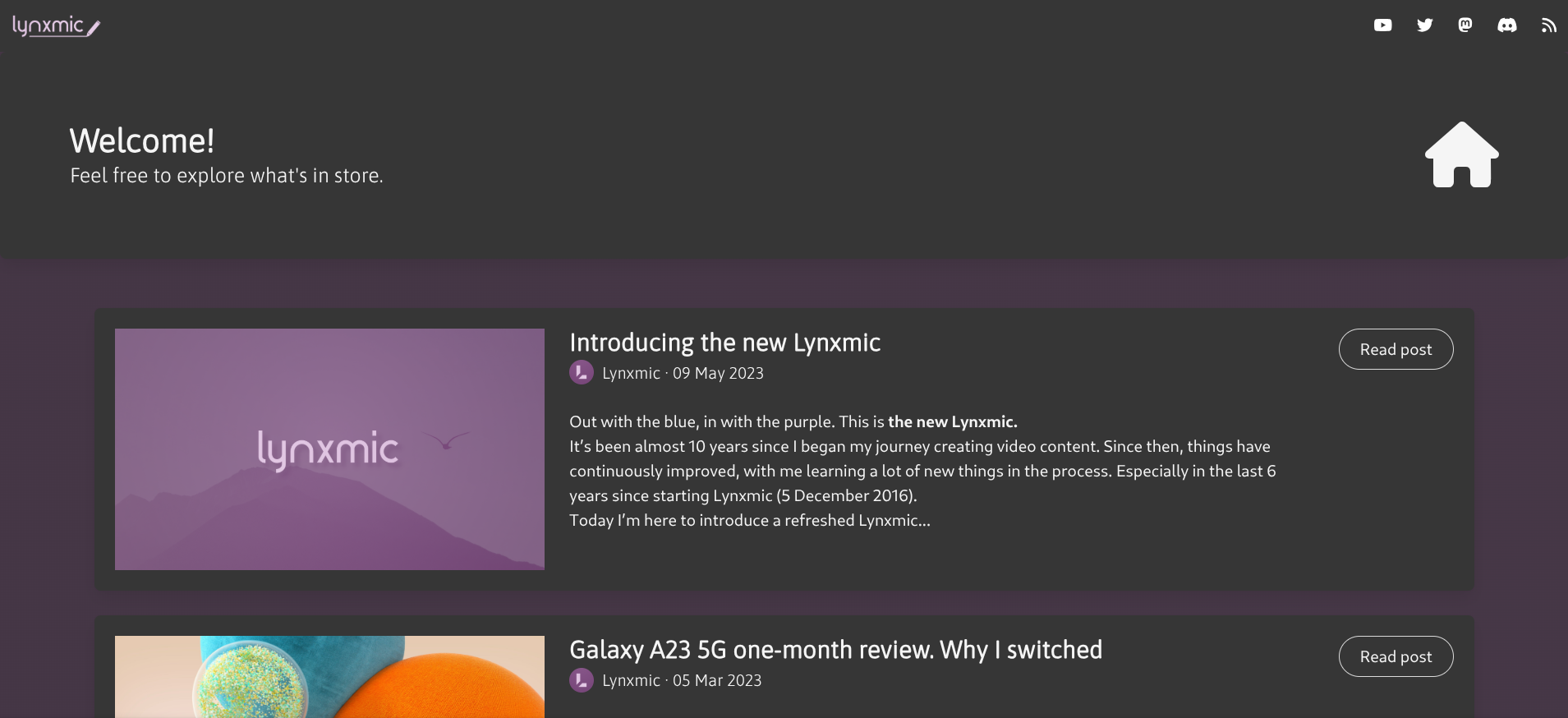 The Lynxmic Blog on 21 May 2023